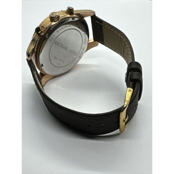 Michael Kors Lexington MK8319 Mens Brown Leather Analog Dial Quartz Watch JNA810 main image 6